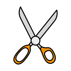 sewing scissors isolated icon vector illustration design