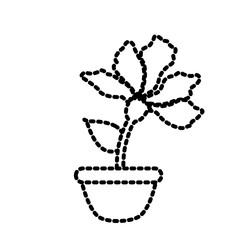 Flower in vase icon vector illustration graphic design icon vector illustration graphic design