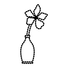 Fototapeta premium Flower in vase icon vector illustration graphic design