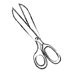 sewing scissors isolated icon vector illustration design