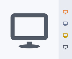 Generic Screen - Carbon Icons. A professional, pixel-perfect icon designed on a 32x32 pixel grid and redesigned on a 16x16 pixel grid for very small sizes.