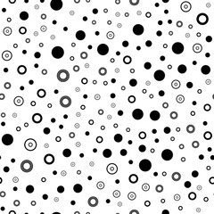 Memphis seamless pattern with square geometric elements, fashion trend 80-90s. 