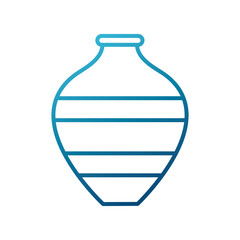 Empty flower vase icon vector illustration graphic design