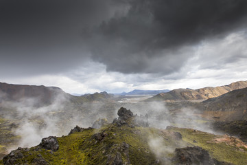 nature park landmannalaugar in iceland