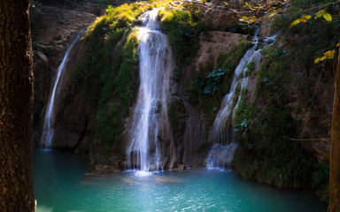 Fototapeta na wymiar Beautiful waterfalls