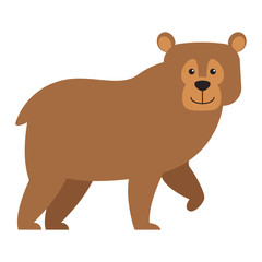 Obraz na płótnie Canvas bear cartoon animal icon vector illustration graphic design