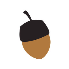 Nut natural snack icon vector illustration graphic design