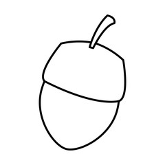 Nut natural snack icon vector illustration graphic design