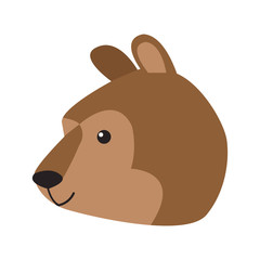bear cartoon animal icon vector illustration graphic design