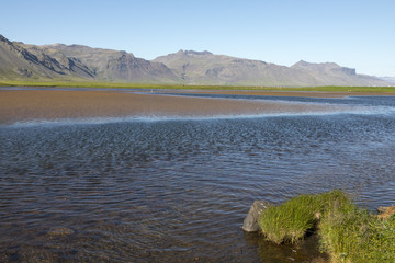 lake on peninsula snaefellsnes, iceland