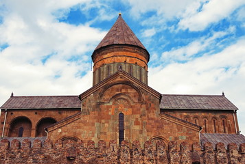 Fototapeta na wymiar Svetitskhoveli church.Mtskheta. Georgia