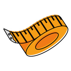 sewing tape measure icon vector illustration design
