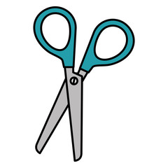 sewing scissors isolated icon vector illustration design