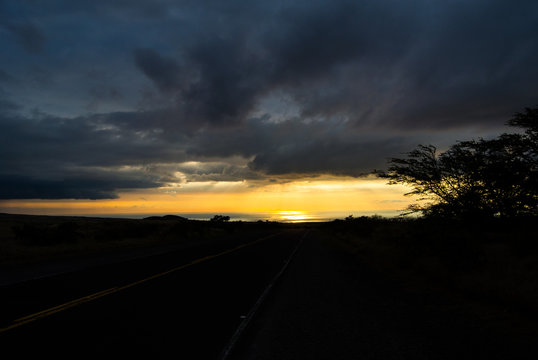 sunset at Hawaii Island