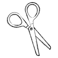 sewing scissors isolated icon vector illustration design