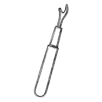 Line drawing of seam ripper (stitch ripper, - Stock Illustration  [100943871] - PIXTA