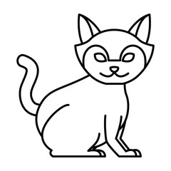 Cat animal cartoon icon vector illustration graphic design
