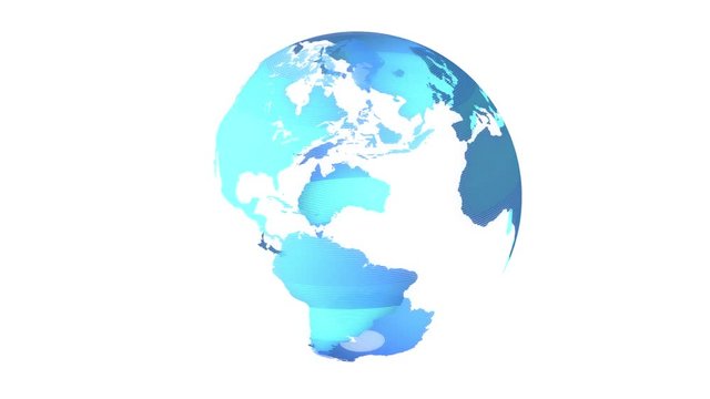 holographic display earth globe seamless loop background new quality universal motion dynamic animated colorful joyful cool video footage