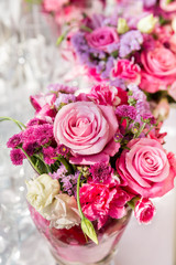 Bouquet of flowers on the table