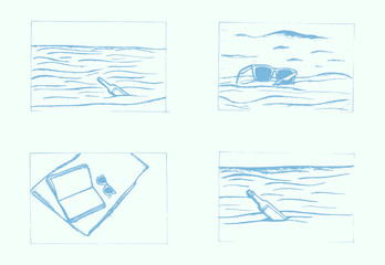 Vector icon set for holiday