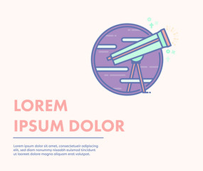 Vector image of card with text lorem ipsum dolor