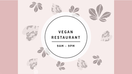 Vector image of round frame