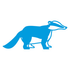 Skunk animal cartoon icon vector illustration graphic design