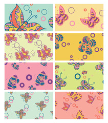 Set of various butterfly icon /  Vector set of various butterfly icon