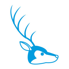 Reindeer animal cartoon icon vector illustration graphic design