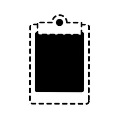 flat line monocromatic  writing board  over white  background  vector illustration 