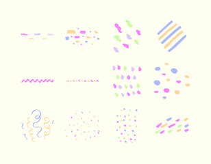 Vector set of birthday decoration / 
Vector set of birthday decoration against white background