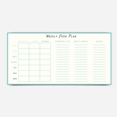 Food planner template / 
Vector of food planner template