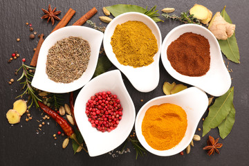selection of spices