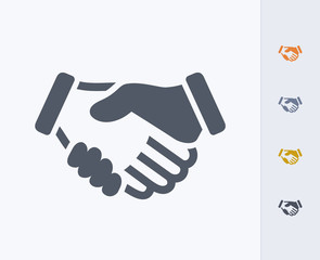 Obraz premium Handshake - Carbon Icons A professional, pixel-perfect icon designed on a 32x32 pixel grid and redesigned on a 16x16 pixel grid for very small sizes.