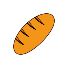 colorful   bread over white background vector illustration