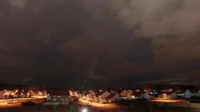 Kerava, Finland at night timelapse video