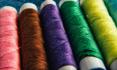 Colored thread. A few coils.