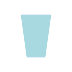 moncromatic glass over white background vector ilustration