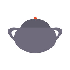 colorful  sugar bowl  over white background vector illustration