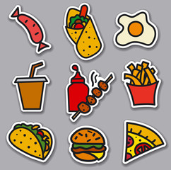 street food stickers