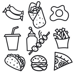 food icons and signs
