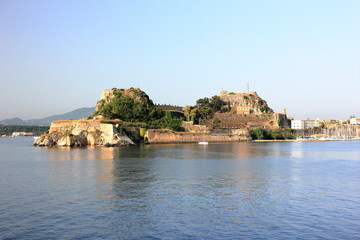 Old Fortress, Part of the defenses of Corfu City. Corfu island, Ionian Sea, Greece.