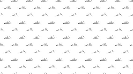 Paper planes seamless pattern vector illustration , Paper airplanes