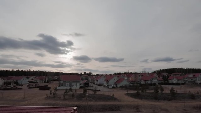 Kerava, Finland in spring timelapse video