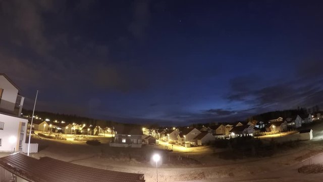 Kerava, Finland at night timelapse video
