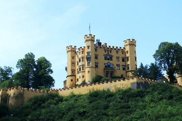 Castle Hohenschwangau in Germany is a castle where Louis II of Bavaria lived in his youth