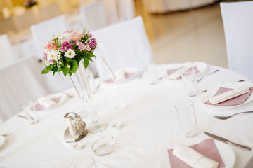 Wedding decoration with flowers