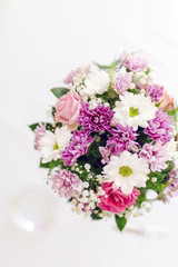 Obraz na płótnie Canvas Beautiful flower bouquet with vivid colors