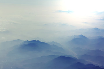 Obraz premium Mountains silhouette