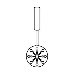 skimmer icon over white background vector illustration